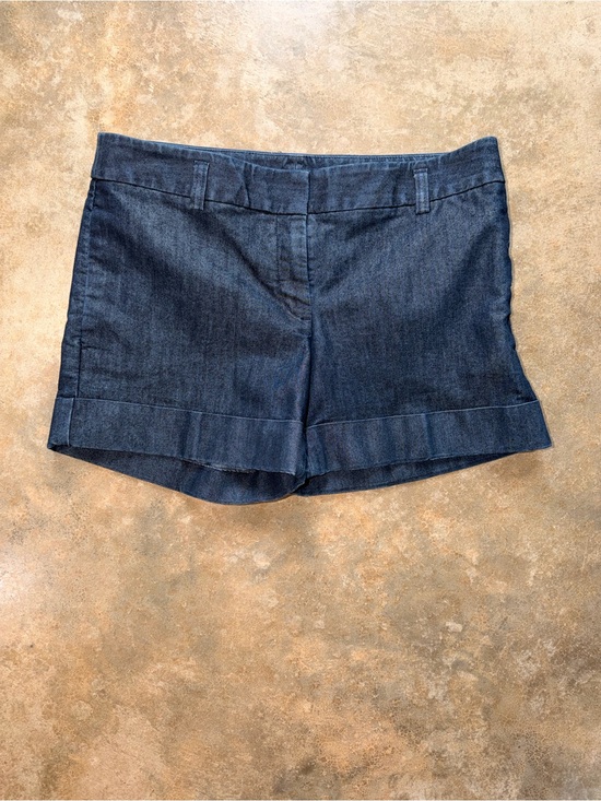 Express Pants - Express Dark Blue Denim Cuffed Women's Shorts 6 Classic Spring Summer NWOT